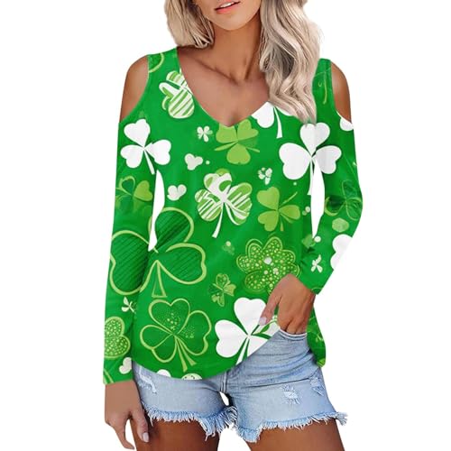 HPJKLYTR Short Sleeve Tee Shirts for Women, Today Deals Prime Plus Size Shirts Spring Business Tops Women St Patricks Day Shirt Spirng Blouse Fashion V Neck(2-Light Green,M)