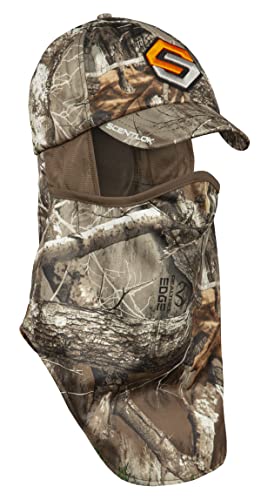 ScentLok Lightweight Ultimate Headcover, Camo Balaclava Face Mask for Hunting, Camping, and Outdoor Use, One Size (Realtree Edge)