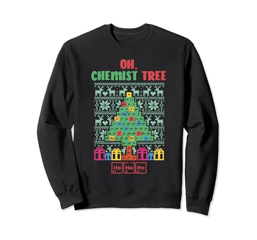 Oh Chemist Tree Ugly Christmas Sweater Chemistry Xmas Gift Sweatshirt