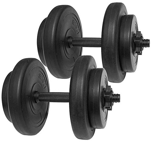 BalanceFrom Go Fit All-Purpose Weights, 40 Lbs, Vinyl, Black