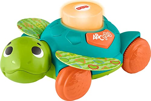 Fisher-Price Linkimals Baby & Toddler Toy Sit-to-Crawl Sea Turtle with Interactive Lights Music and Rolling Motion for Ages 9+ Months (Amazon Exclusive)