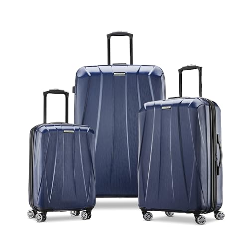 Samsonite Centric 2 Hardside Expandable Luggage with Spinners, True Navy, 3-Piece Set (20/24/28)