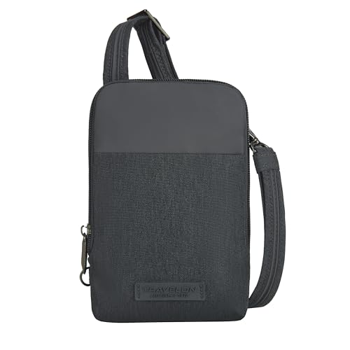 Travelon Anti-Theft Metro Stadium Mini Crossbody, Gray Heather