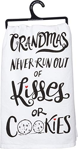 Primitives by Kathy Boho Cotton Kitchen Towel Set - Funny Sayings, Housewarming Gift, Fall Decor, 28'x28'