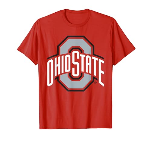 Ohio State Buckeyes Mens Icon Logo Officially Licensed Red T-Shirt