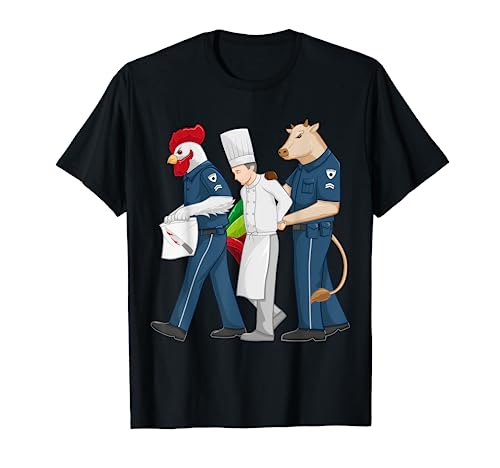 Funny Chef Accused of Murder Restaurant Cook Kitchen Worker T-Shirt