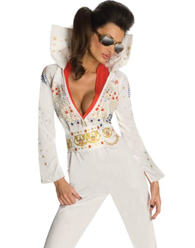 Secret Wishes womens Elvis Costume Jumpsuit Party Supplies, As Shown, Medium US