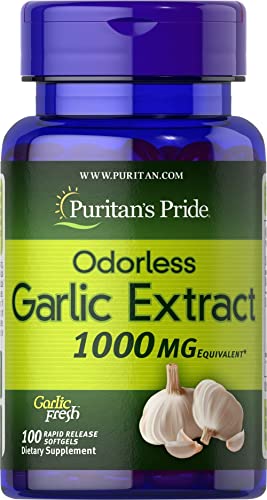 Puritan's Pride Odorless Garlic 1000 Mg, 100 Total Count