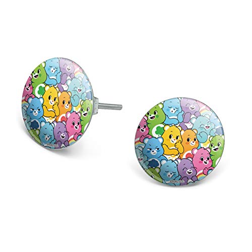 Care Bears: Unlock the Magic Very Many Bears Novelty Silver Plated Stud Earrings