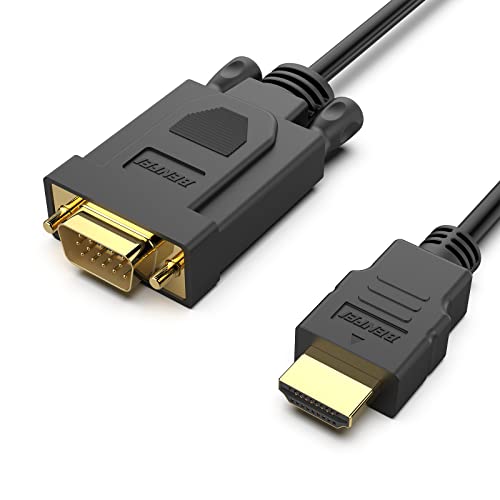 BENFEI HDMI to VGA 6 Feet Cable, Uni-Directional HDMI (Source) to VGA (Display) Cable (Male to Male) Compatible for Computer, Desktop, Laptop, PC, Monitor, Projector, HDTV, Roku, Xbox