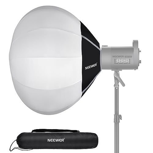 NEEWER 26'/65cm Lantern Softbox, Quick Release 360° Light Diffuser Bowens Mount Softbox with Lightweight Nylon Alloy for RGB CB60 CB60B CB200B MS60B MS60C MS150B Continuous LED Video Lights, NS26L