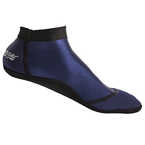 Seavenger SeaSnugs | Low Beach Socks for Sand Volleyball, Soccer, Snorkeling & Watersports (Dark Blue, X-Large)
