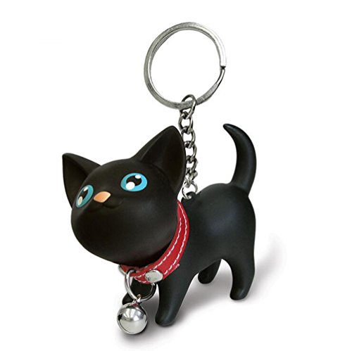 JOYJULY Cat Kitten Keyrings Key Chains for Car Keys Kawaii Adorable Bag Pendant Toy,Gift Idea for Girls, Women and Men