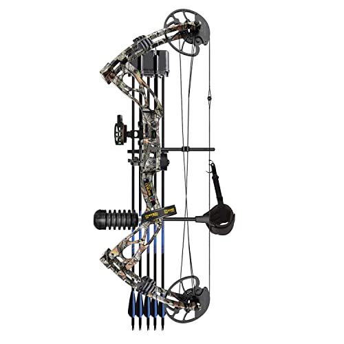 Sanlida Archery Dragon X8 RTH Compound Bow Package for Adults and Teens,18”-31” Draw Length,0-70 Lbs Weight,up to IBO 310 fps,No Press Needed,Limbs Made in USA,Limited Life-time Warranty