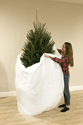 Jumbo Christmas Tree Removal Storage and Disposal Bag for Trees Up to 9 Foot Six Inches Biodegradeable Recycleable Plastic Bag Xmas Tree Skirt