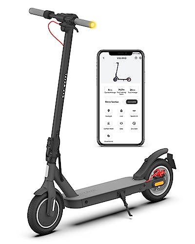 5TH WHEEL V30PRO Electric Scooter with Turn Signals - 19.9 Miles Range & 18 MPH, 350W Motor, 10' Inner-Support Tires, Dual Braking System and Cruise Control, Foldable Electric Scooter for Adults