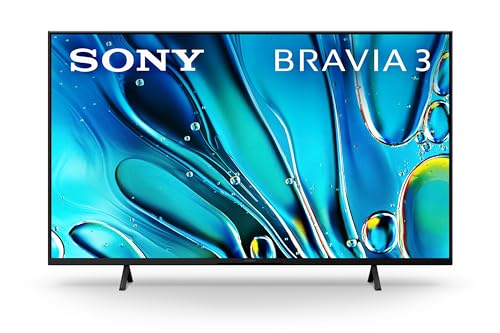 Sony 43 Inch 4K Ultra HD TV BRAVIA 3 LED Smart Google TV with Dolby Vision HDR and Exclusive Features for Playstation5 (K-43S30), 2024 Model