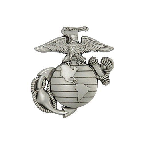 Indiana Metal Craft US Marine Corps EGA Solid Pewter Pin. MADE IN USA