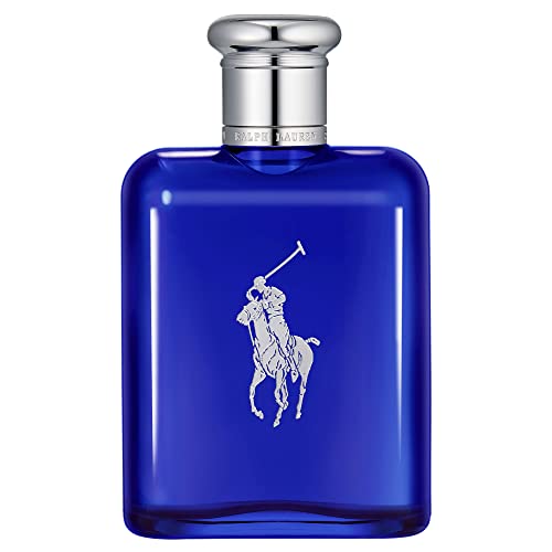 RALPH LAUREN FRAGRANCES Polo Blue - Eau de Toilette - Men's Cologne - Aquatic & Fresh - With Citrus, Sage, and Suede - Medium Intensity - 4.2 Fl Oz