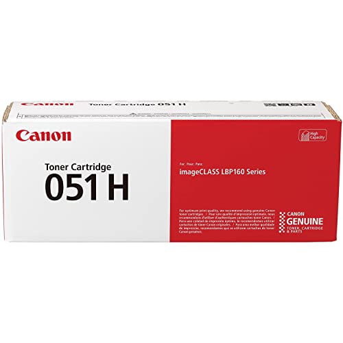 Canon Genuine Toner Cartridge 051 Black, High Capacity (2169C001), 1-Pack, for Canon imageCLASS MF264dw, MF267dw, MF269dw, LBP162dw Laser Printers