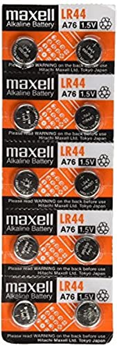 Maxell LR440-10PK LR44 Batteries (Pack of 10)