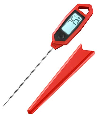 Lavatools PT18 Professional Commercial 4.5' Ambidextrous Backlit Digital Instant Read Meat Thermometer for Kitchen, Food Cooking, Grill, BBQ, Smoker, Candy, Home Brewing, and Oil Deep Frying