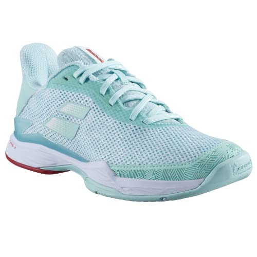 Babolat Women's Jet Tere All Court Tennis Shoes, Yucca/White (Women's US Size 9)