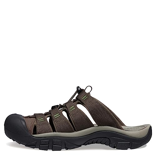 KEEN Men's Newport Closed Toe Slip On Slide Sandals, Canteen/Campsite, 11.5