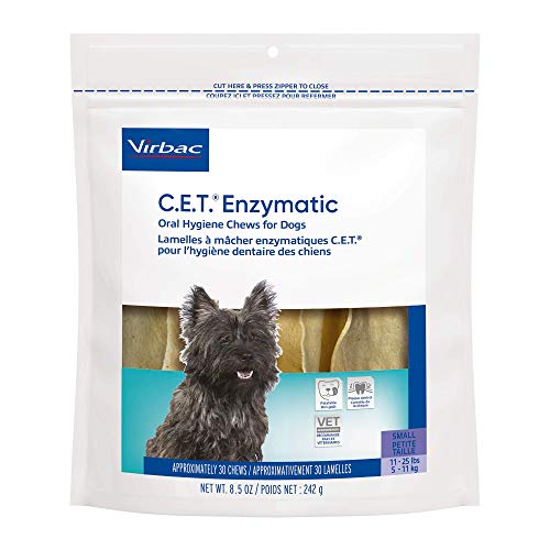 Virbac C.E.T. Enzymatic Oral Hygiene Chews for Dogs Beef 8.5 ounces