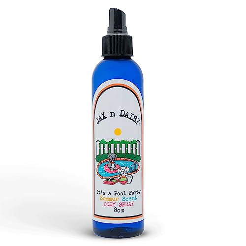 Jax N Daisy Pool Pawty Body Spray - A Delightful Summer Scent, All Natural, Good for Coat & Skin, Long-Lasting Deodorizing Spray, Dog Perfume, Deodorant Spray for Smelly Dogs, Pet Perfume Spray