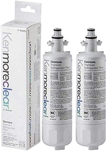 9690 Refrigerator Water Filter,Compatible for kenmore 9690,46-9690,469690 Refrigerator Water Filter white (2-Pack)…