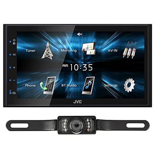 JVC KW-M150BT Digital Multimedia Receiver Bundled with (1) License Plate Style Backup Camera