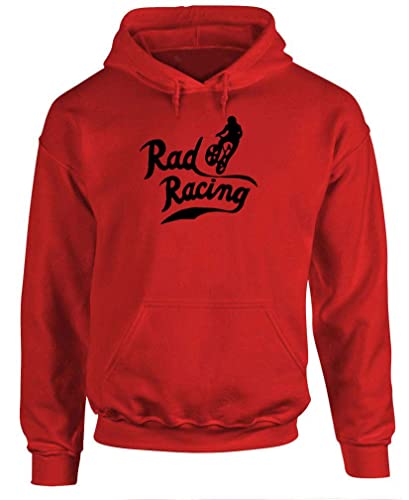 Rad Racing - Sports Bikes Movie - Fleece Pullover Hoodie (2XL, Red)