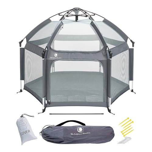 POP 'N GO Baby Playpen - Indoor & Outdoor Playpen for Babies and Toddlers - Baby Beach Tent, Foldable, Portable W/Canopy & Travel Bag - Pop Up Pack and Play Yard