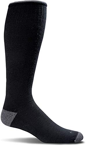 Sockwell Men's Elevation Firm Graduated Compression Sock, Black - L/XL