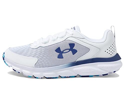 Under Armour Women's Charged Assert 9 White/Nebula Purple/Sonar Blue 7.5 (M)