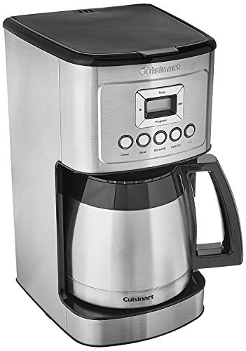Cuisinart DCC3400FR Programmable Thermal Coffeemaker (12 Cup (Renewed), 10.9 x 11.8 x 16.4, Stainless Steel (Renewed)