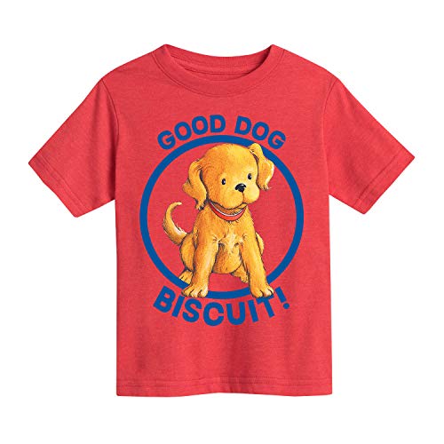 Instant Message - Biscuit The Little Yellow Puppy Good Dog - Youth Short Sleeve Graphic T-Shirt - Size Small