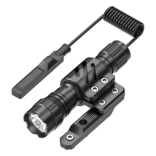 Feyachi FL14 Mlok Flashlight 1200 Lumen Flashlight with mLok Rail Mount for Outdoor and Pressure Switch Included