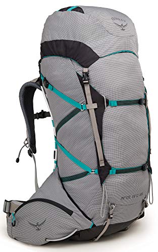 Osprey Ariel Pro 65L Women's Backpacking Backpack, Voyager Grey, Medium