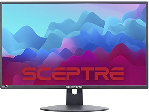 Sceptre 20' 1600x900 75Hz Ultra Thin LED Monitor 2x HDMI VGA Built-in Speakers, Machine Black Wide Viewing Angle 170° (Horizontal) / 160° (Vertical)