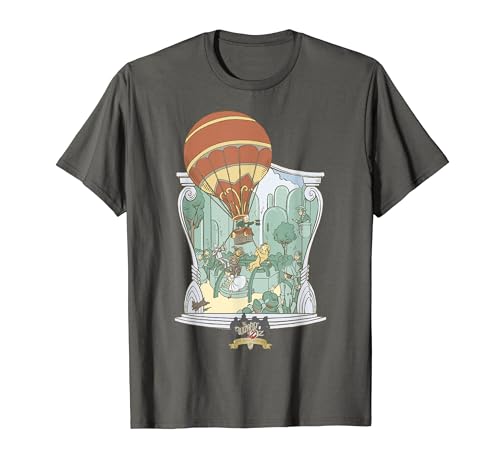 The Wizard of Oz Group Toto Escapes Hot Air Balloon Poster T-Shirt
