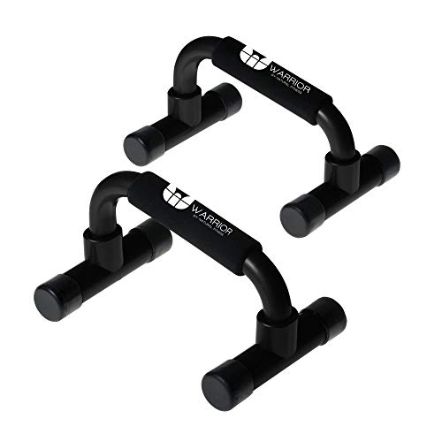 Warrior Pushup Bars - Upper Body Core and Chest Strength Fitness Training Stands - Angled with Comfort Grips and Stable Base for Home, Gym or Travel