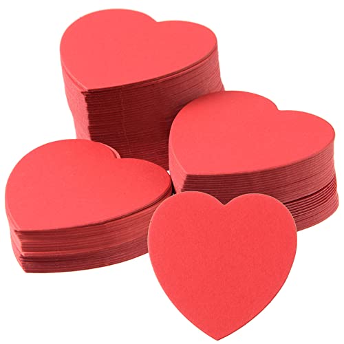 360 Pieces Small Heart Cutouts Paper Heart Shapes 2 Inch Red Heart Confetti Valentine Heart Die Cuts for Valentine's Day Craft Birthday Wedding Party Decor, Kid's Love and Peace School Craft Projects