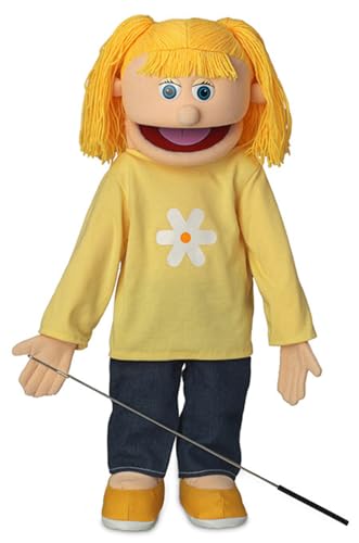 Katie, Peach Girl, Full Body, Ventriloquist Style Puppet, (25 Inches)