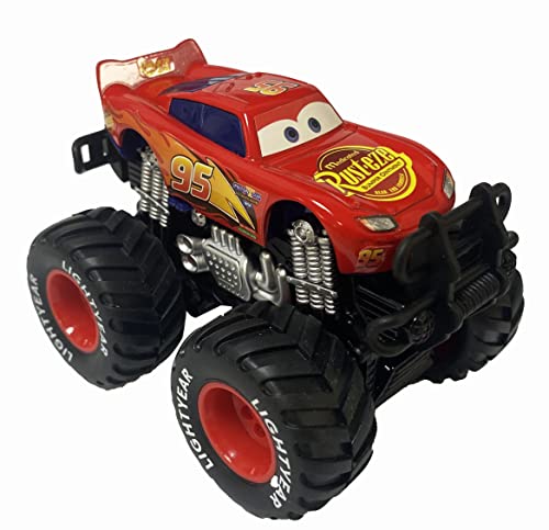 12 Styles Movie Cars 3 Black Storm Jackson McQueen Curz Mater Giant Wheels Cars 1：55 Diecast Vehicles Toys Set Children Car Toy (Lightning McQueen)