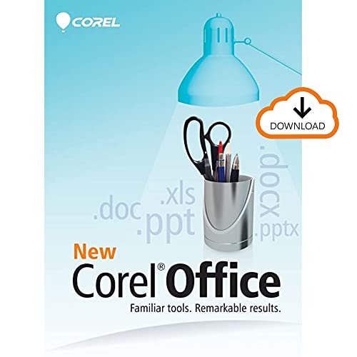 Corel Office 5 | Word Processor, Spreadsheets, Presentations, Cloud Support & Sharing | 3 User License [PC Download]