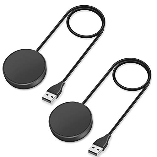 Trami 2 Pack Compatible with Samsung Galaxy Watch 6/6 Classic/5/5 Pro/4/4 Classic/3/Active/Active Wireless Charging Dock,Replacement USB Charger Cable Cord Stand for Classic/3 /Active/Active