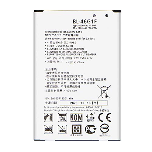 ASDAWN LG BL-46G1F Battery for LG K20 Plus, LG LV5, MP260, TP260, VS501, LV532GB, LG K20V Battery Replacement