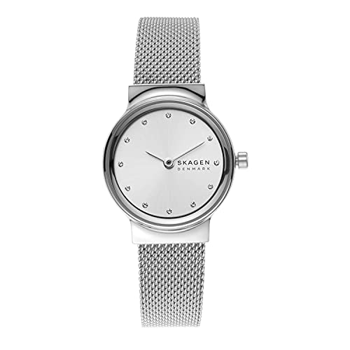 Skagen Freja Two-Hand Stainless Steel Mesh Watch Skw2715 Silver Stainless Steel Mesh One Size